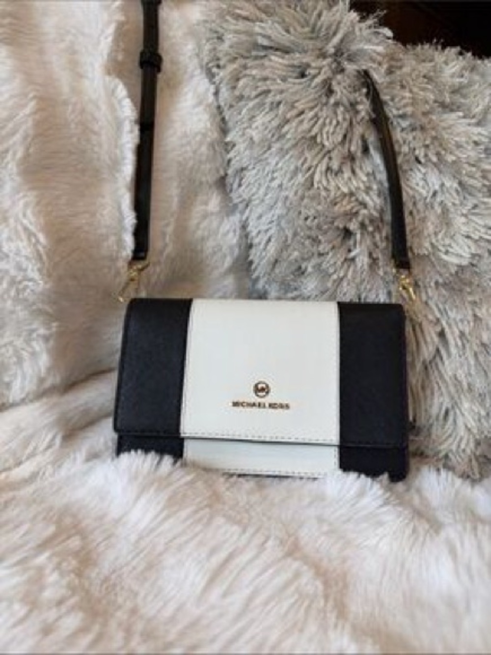 Michael Kors Small Jet Set  Colorblock Crossbody Bag